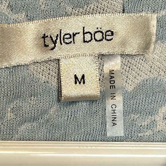 Tyler Boe Short Sleeve Blue Floral Dress with Pockets | Size Medium - Picture 7 of 13